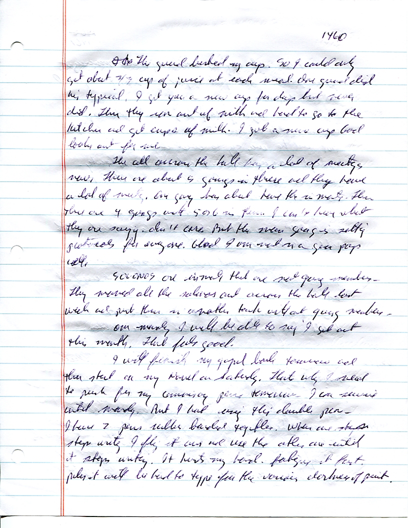 Dr John WorldPeace 2008 Prison Journal